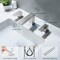 Kibi Cube Bathroom Sink 8 Widespread Faucet with Drain Assembly, Brushed Nickle KBF1024BN - alternate 4